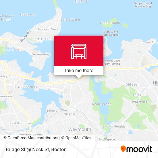 Bridge St @ Neck St map