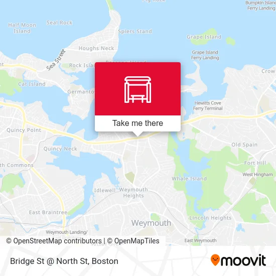 Bridge St @ North St map