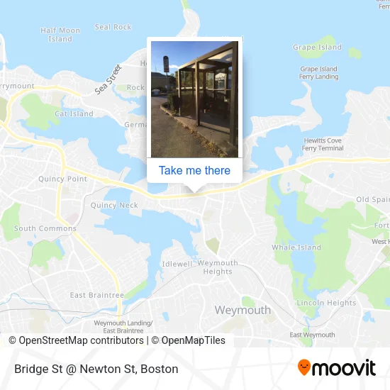 Bridge St @ Newton St map