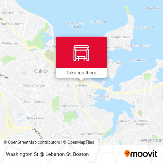 Washington St @ Lebanon St map