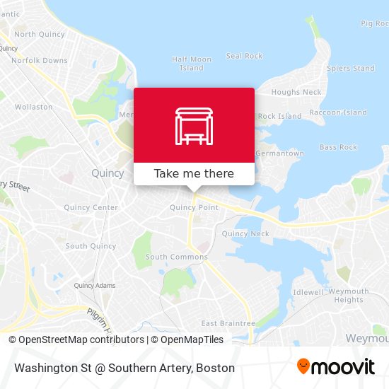 Washington St @ Southern Artery map