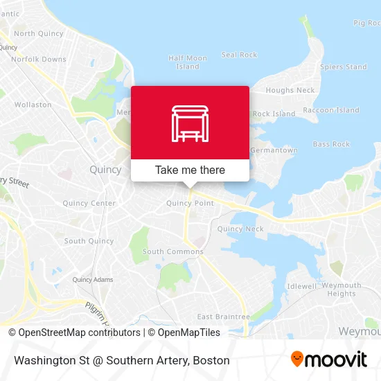 Washington St @ Southern Artery map