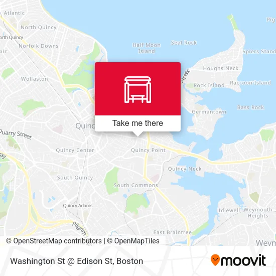 Washington St @ Edison St map
