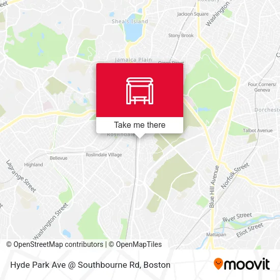 Mapa de Hyde Park Ave @ Southbourne Rd