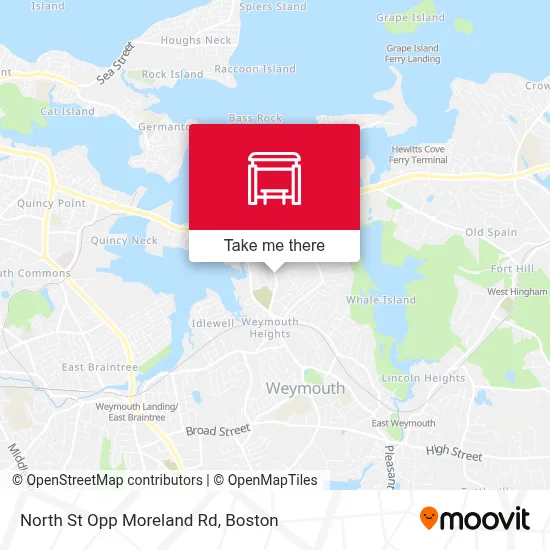 North St Opp Moreland Rd map