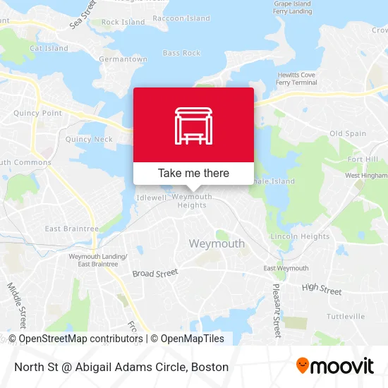 North St @ Abigail Adams Circle map