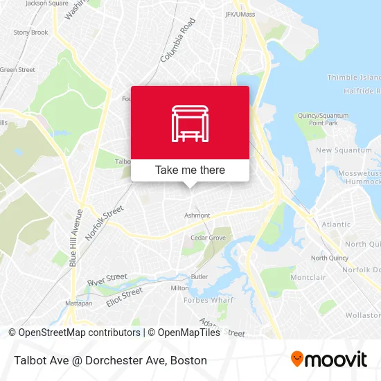 Mapa de Talbot Ave @ Dorchester Ave