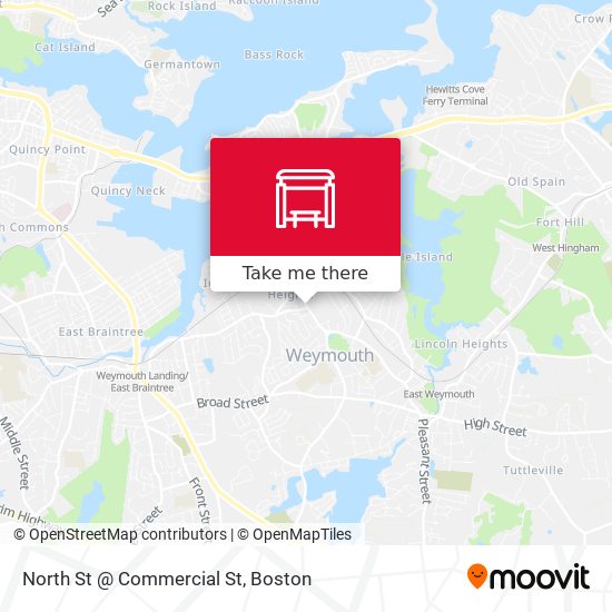 North St @ Commercial St map