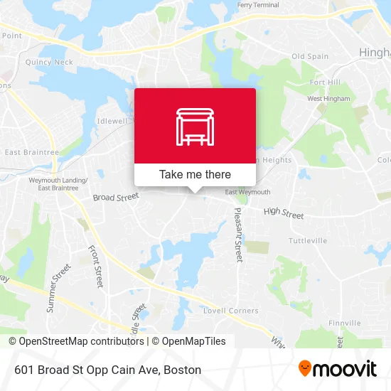 601 Broad St Opp Cain Ave map