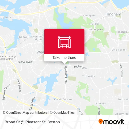 Mapa de Broad St @ Pleasant St