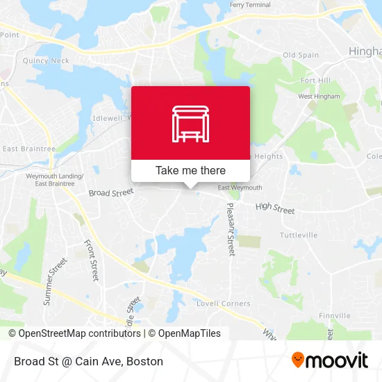 Broad St @ Cain Ave map