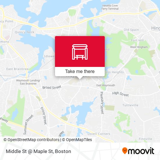 Mapa de Middle St @ Maple St