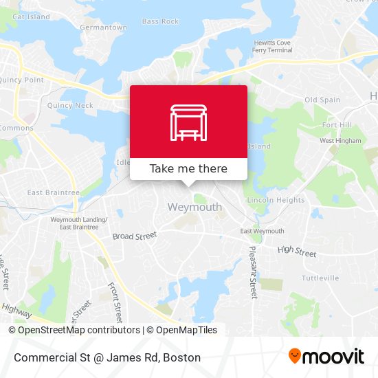 Commercial St @ James Rd map