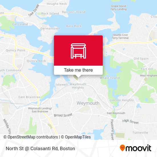 North St @ Colasanti Rd map