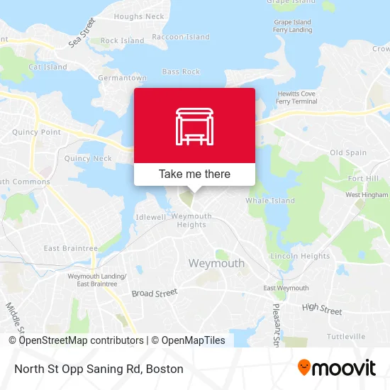 North St Opp Saning Rd map