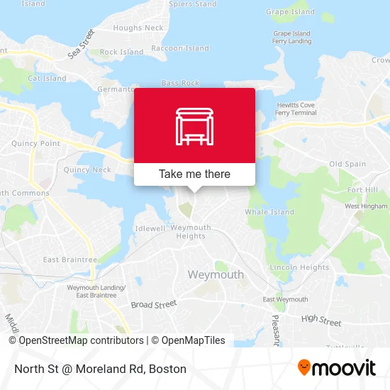 North St @ Moreland Rd map