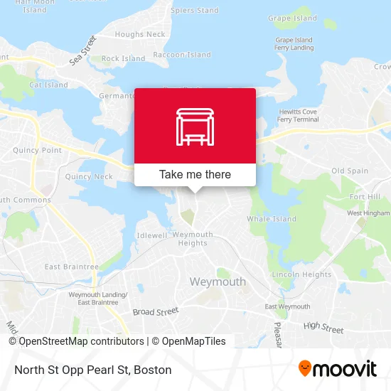 North St Opp Pearl St map