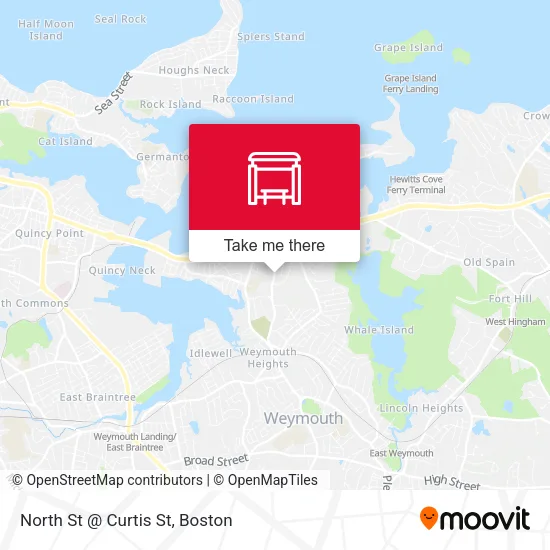 North St @ Curtis St map
