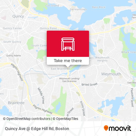 Quincy Ave @ Edge Hill Rd map
