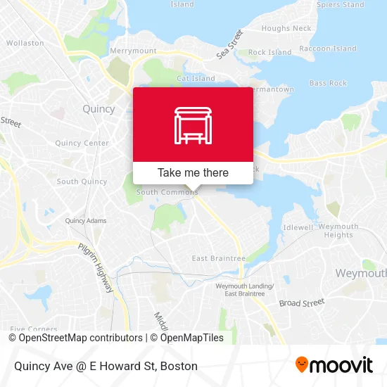 Mapa de Quincy Ave @ E Howard St