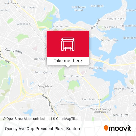 Quincy Ave Opp President Plaza map
