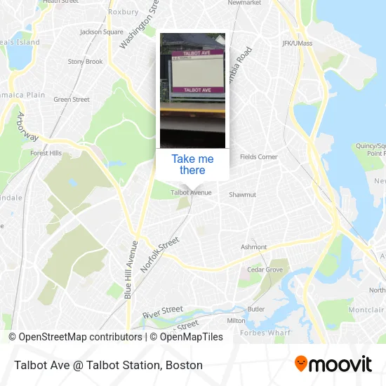 Talbot Ave @ Talbot Station map