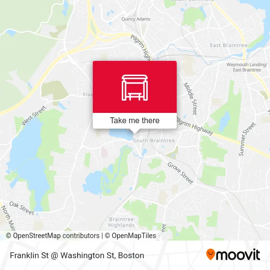 Franklin St @ Washington St map