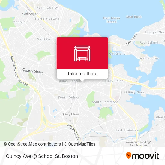 Quincy Ave @ School St map