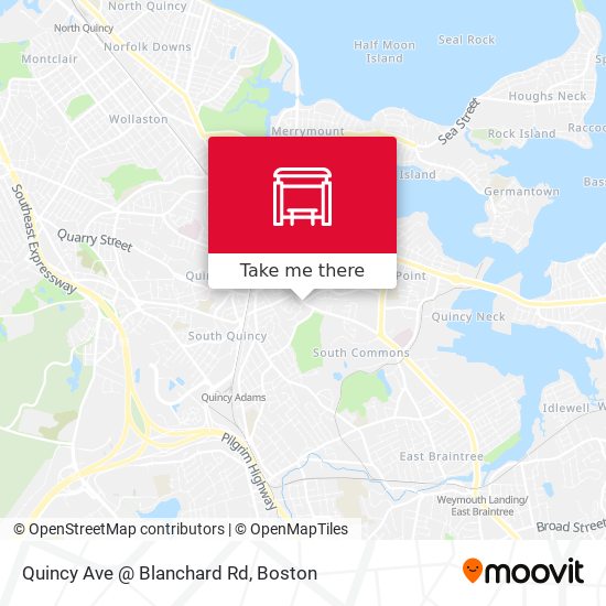 Mapa de Quincy Ave @ Blanchard Rd