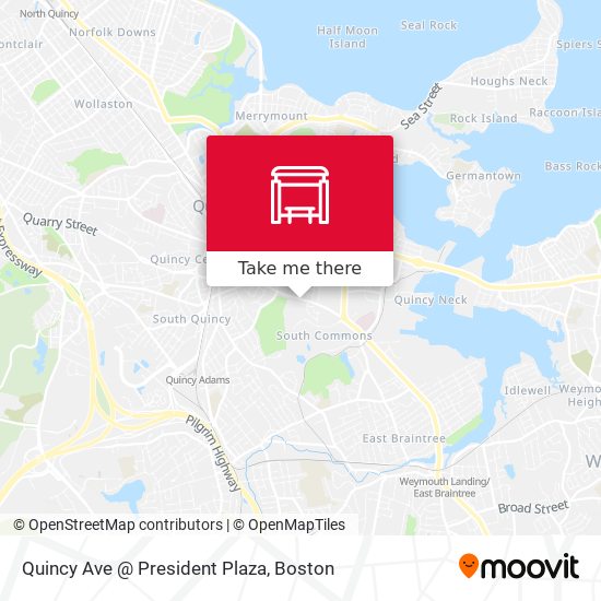Mapa de Quincy Ave @ President Plaza