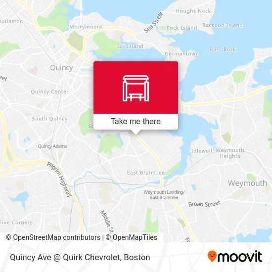 Quincy Ave @ Quirk Chevrolet map