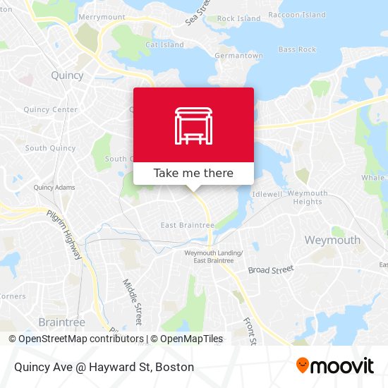 Quincy Ave @ Hayward St map