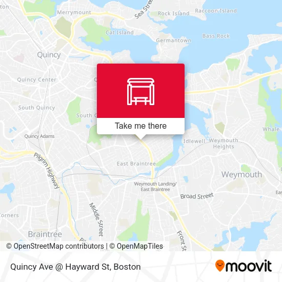 Quincy Ave @ Hayward St map