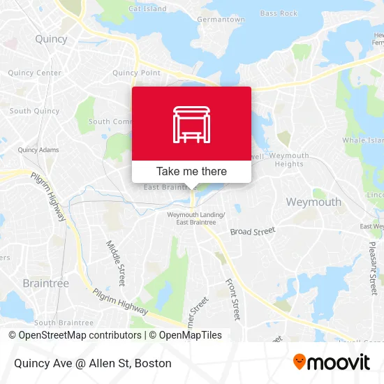 Quincy Ave @ Allen St map