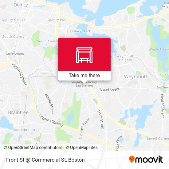 Mapa de Front St @ Commercial St