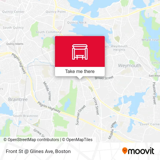 Front St @ Glines Ave map