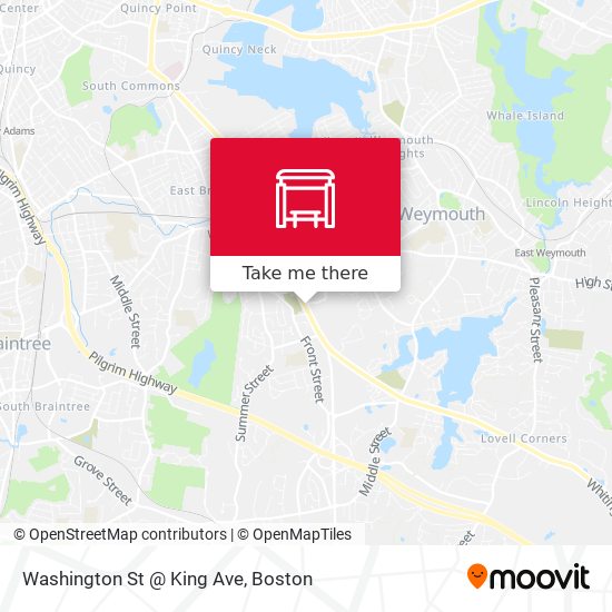 Washington St @ King Ave map