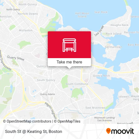 South St @ Keating St map