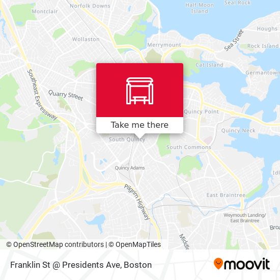 Franklin St @ Presidents Ave map