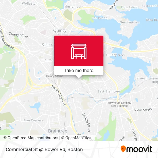 Commercial St @ Bower Rd map