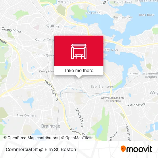 Mapa de Commercial St @ Elm St