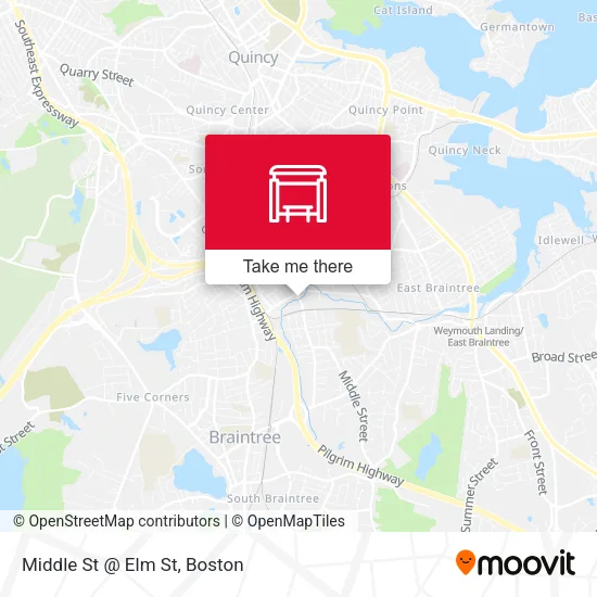 Middle St @ Elm St map