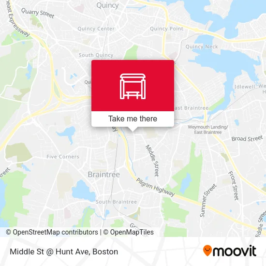Middle St @ Hunt Ave map