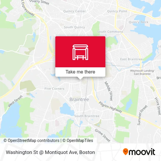 Washington St @ Montiquot Ave map