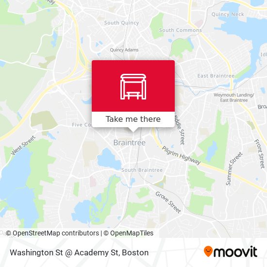 Mapa de Washington St @ Academy St