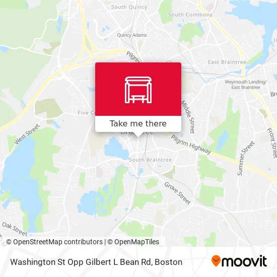 Mapa de Washington St Opp Gilbert L Bean Rd