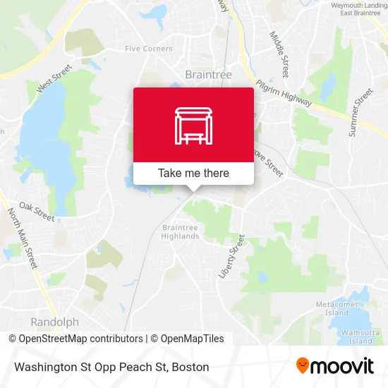 Washington St Opp Peach St map