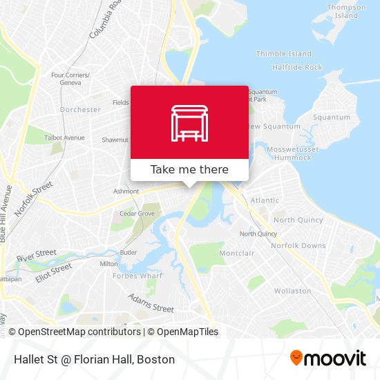 Hallet St @ Florian Hall map