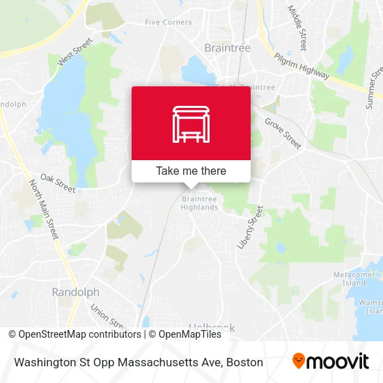 Washington St Opp Massachusetts Ave map