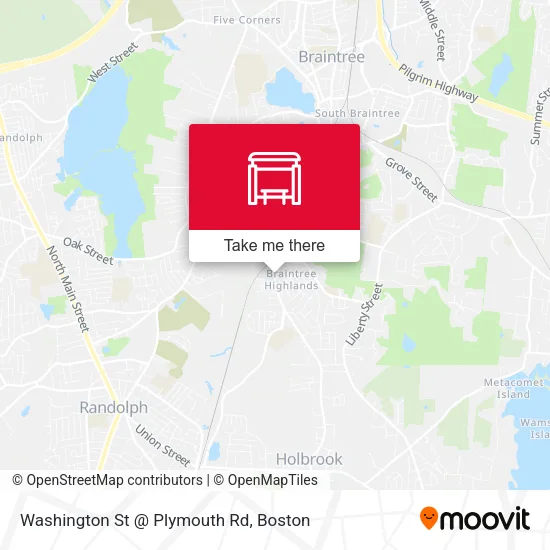 Washington St @ Plymouth Rd map